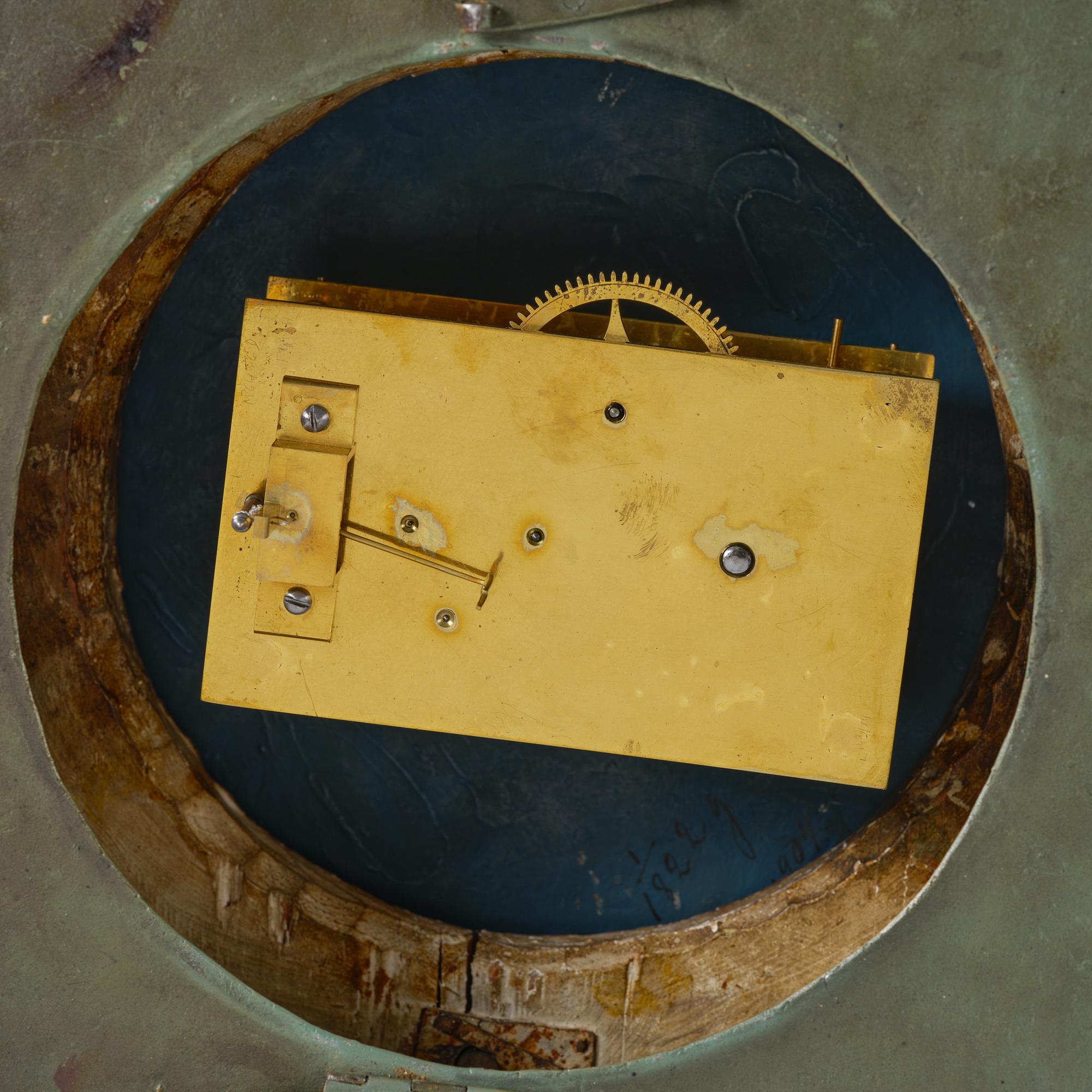 Wall clock, late Gustavian, Sven Peter Hörning (1750-1808, watchmaker in Stockholm, took over Petter Ernst's clock factory in 1785).