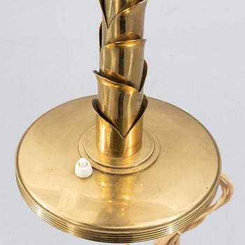 TABLE LAMP, brass, second half of the 20th century.