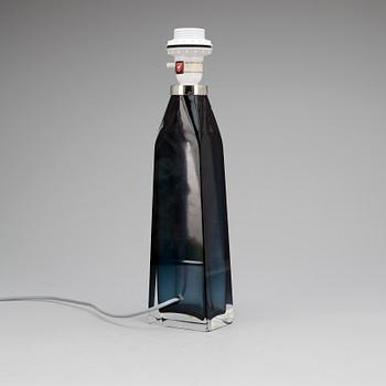 BORDSLAMPA, glas, Carl Fagerlund, Orrefors, numr RD 1884, 1950-tal.