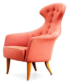 8. A Kerstin Hörlin-Holmquist 'Stora Eva' armchair, Nordiska Kompaniet, Nyköping 1950's-60's.