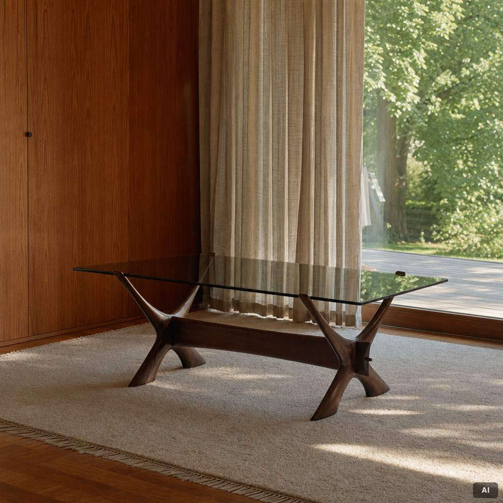 Fredrik Schriever-Abeln, coffee table, "No. 9", Örebro Glassworks, 1960s.
