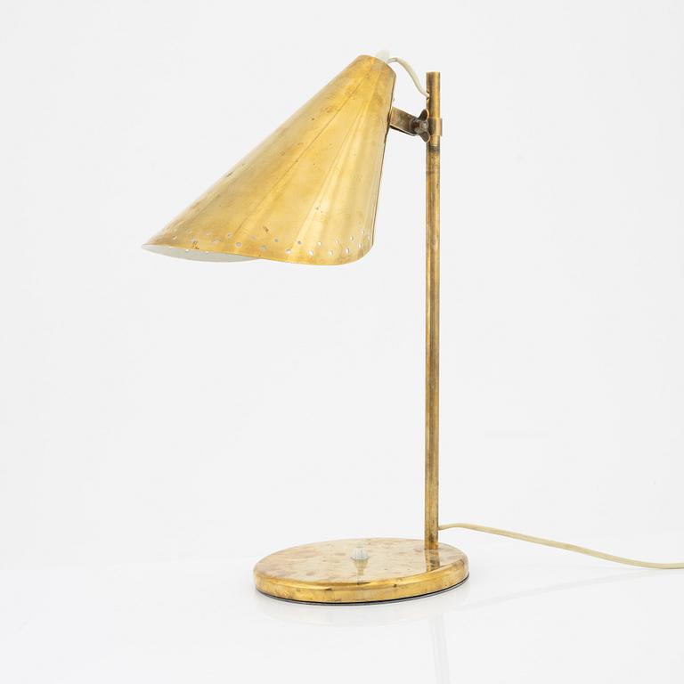 A Finnish brass table light, mid 20th Century.