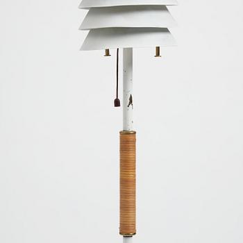 Ilmari Tapiovaara, a pair of "Maija Mehiläinen"/"Maija the Bee" floor lamps, Hienoteräs, Finland, 1950s.