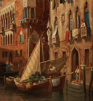 Gustaf Wilhelm Palm, ”Vue af Canale e Palazzo Osmarino i Venedig".
