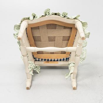 Three Gustavians style chairs, 'Hallunda' Ikea, 1990s.