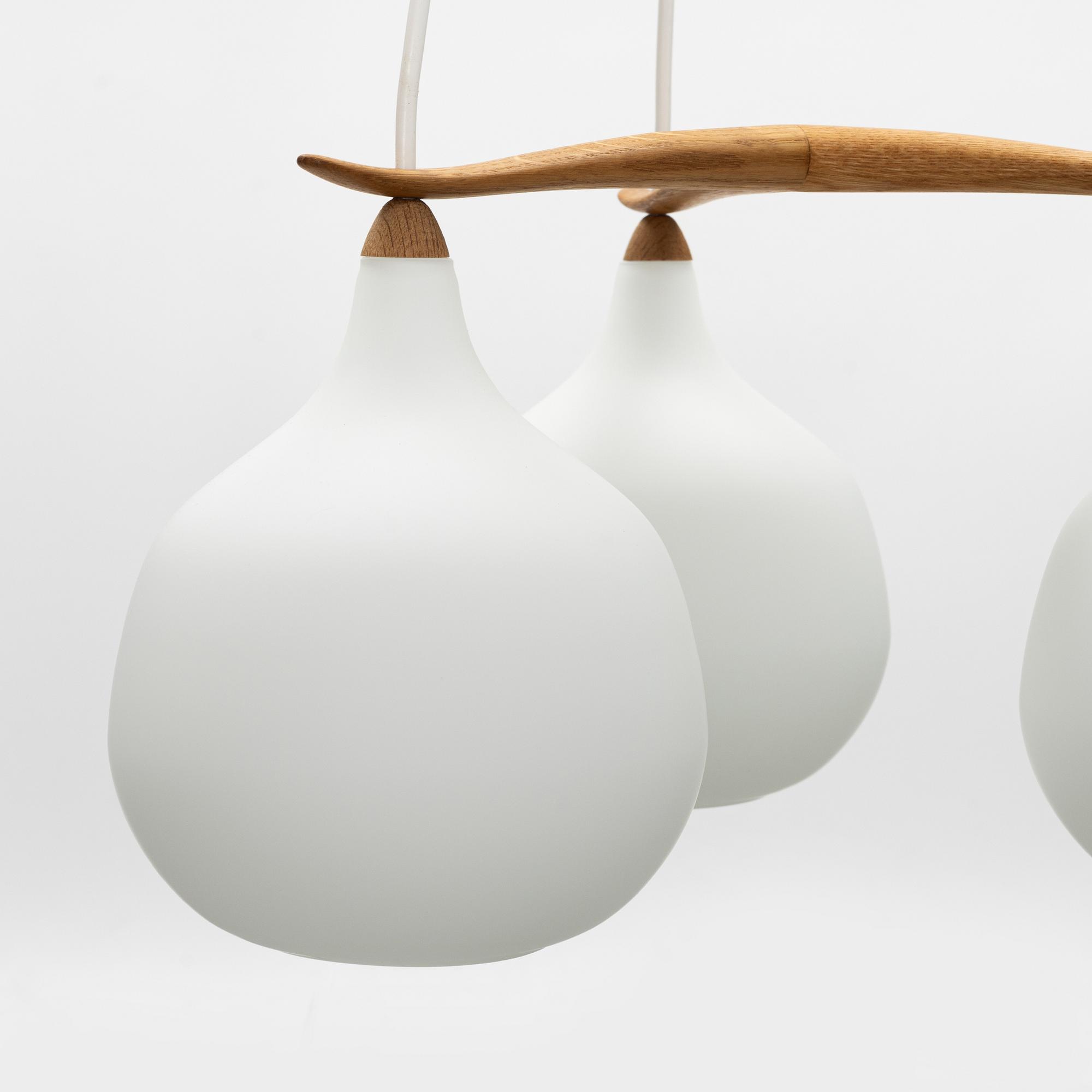 Uno & Östen Kristiansson, taklampa, Luxus, Vittsjö, 1960/70-tal.