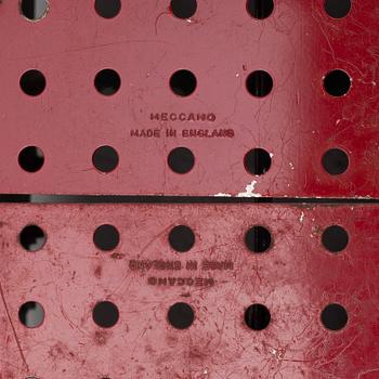 Meccano, locomotive and excavator.