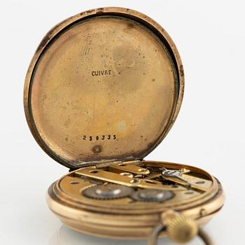 Pocket watch, 14K gold, 37 mm.