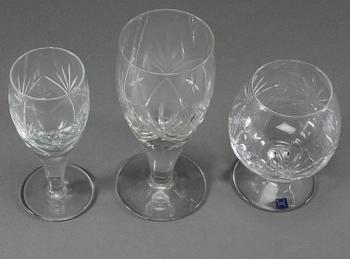 GLASSERVISDELAR, 25 st, Hadeland, Norge, 1900-talets fjärde kvartal.