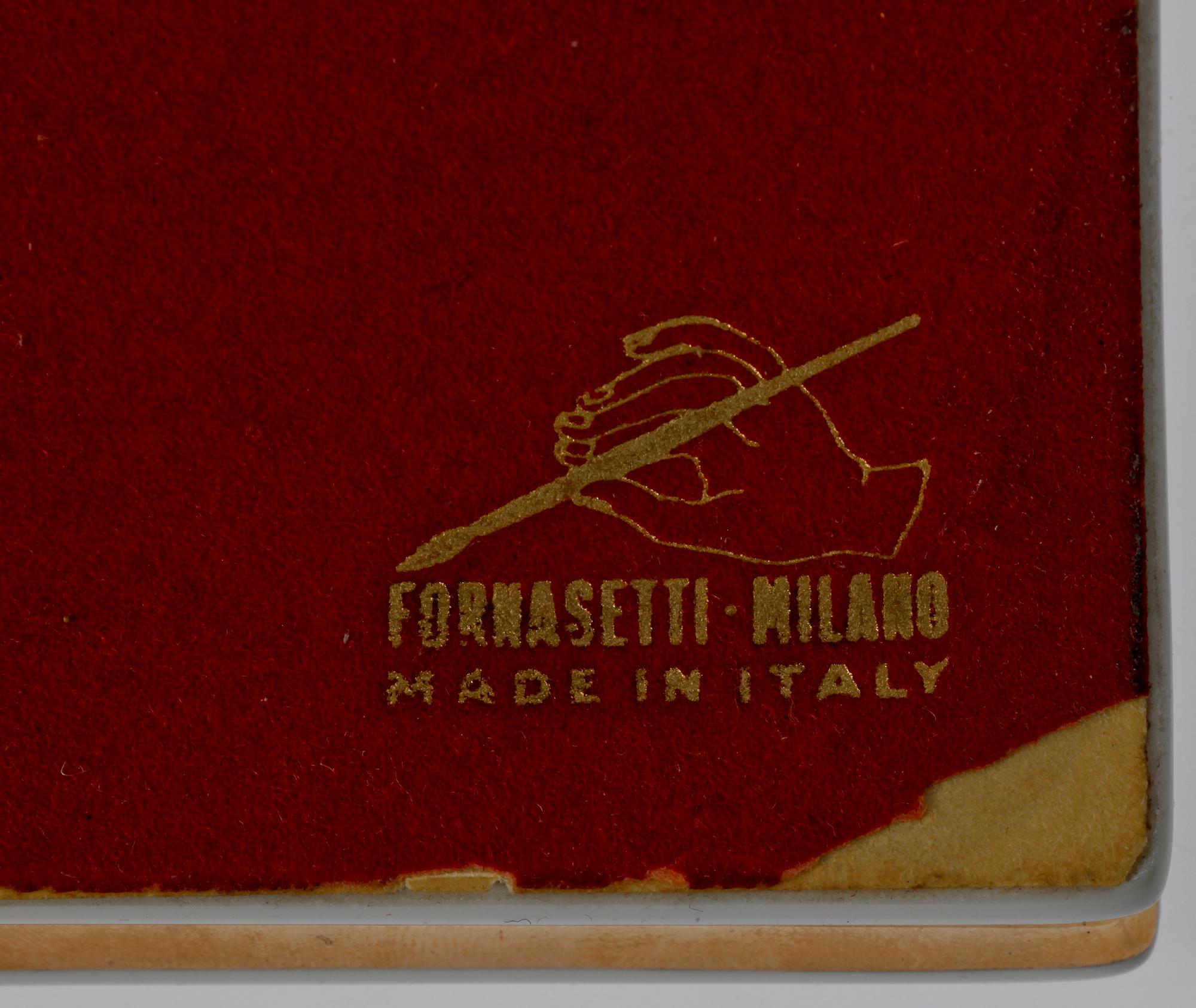 BREVPRESS, porslin, Piero Fornasetti, Milano, Italien, 1950-tal.