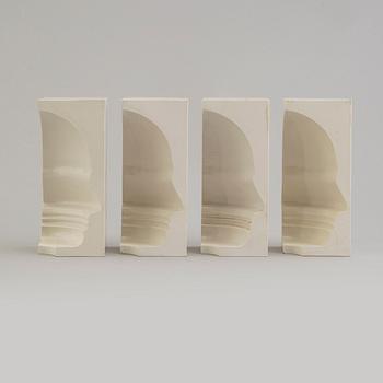 a set of four Sivert Lindblom plastic items, 1968.