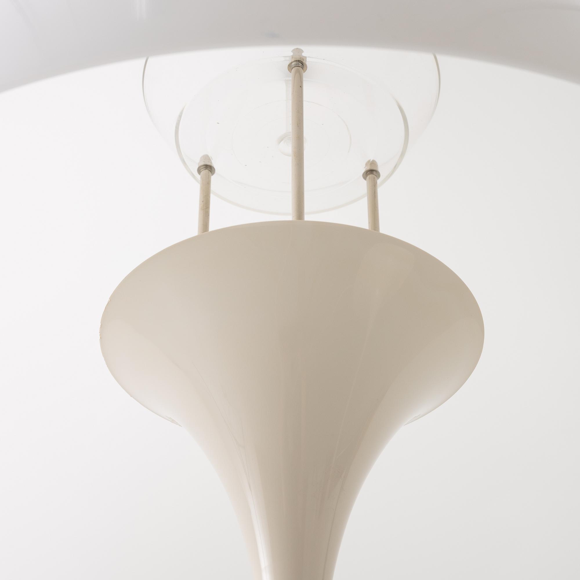 Verner Panton, a pair of 'Panthella' table lamps, Louis Poulsen, Denmark.