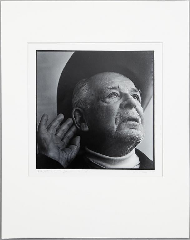 HANS GEDDA, silvergelatinfotografi, signerat och daterat 1978.