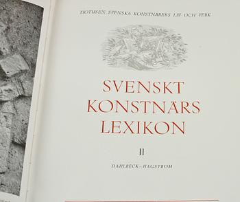 BOKVERK, volym I-V, "Svenskt Konstnärslexikon", Allhems Förlag, Malmö, 1952- 1967.