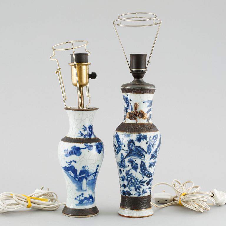 Two Chinese table lamps from the 20th century.