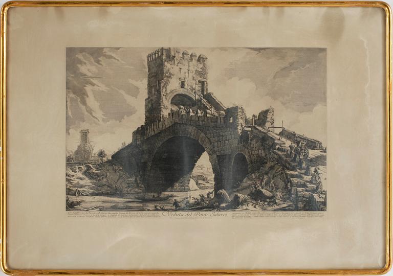 GIOVANNI BATTISTA PIRANESI, etsning, 1754-1760.