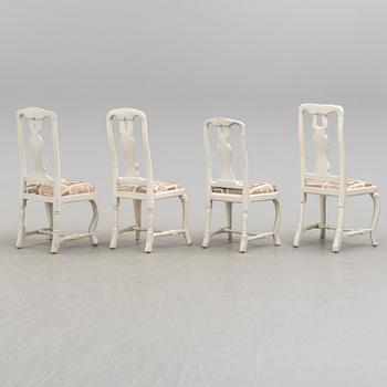 STOLAR 7 stycken, rokoko, 1700-talets andra hälft.