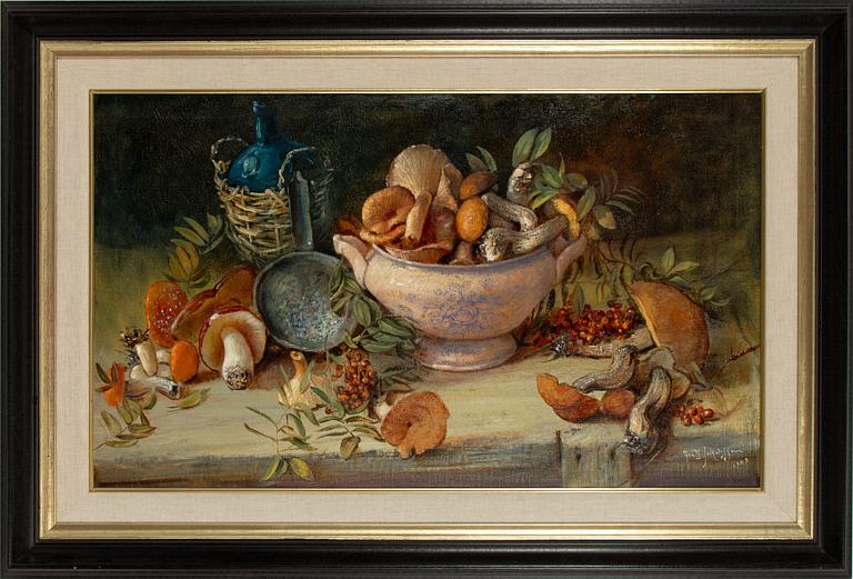 Fritz Jakobsson, Still Life with Mushrooms.