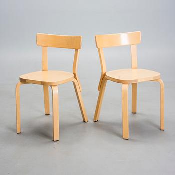 STOLAR, 6 st, modell 69, Alvar Aalto, Artek 2000-början.
