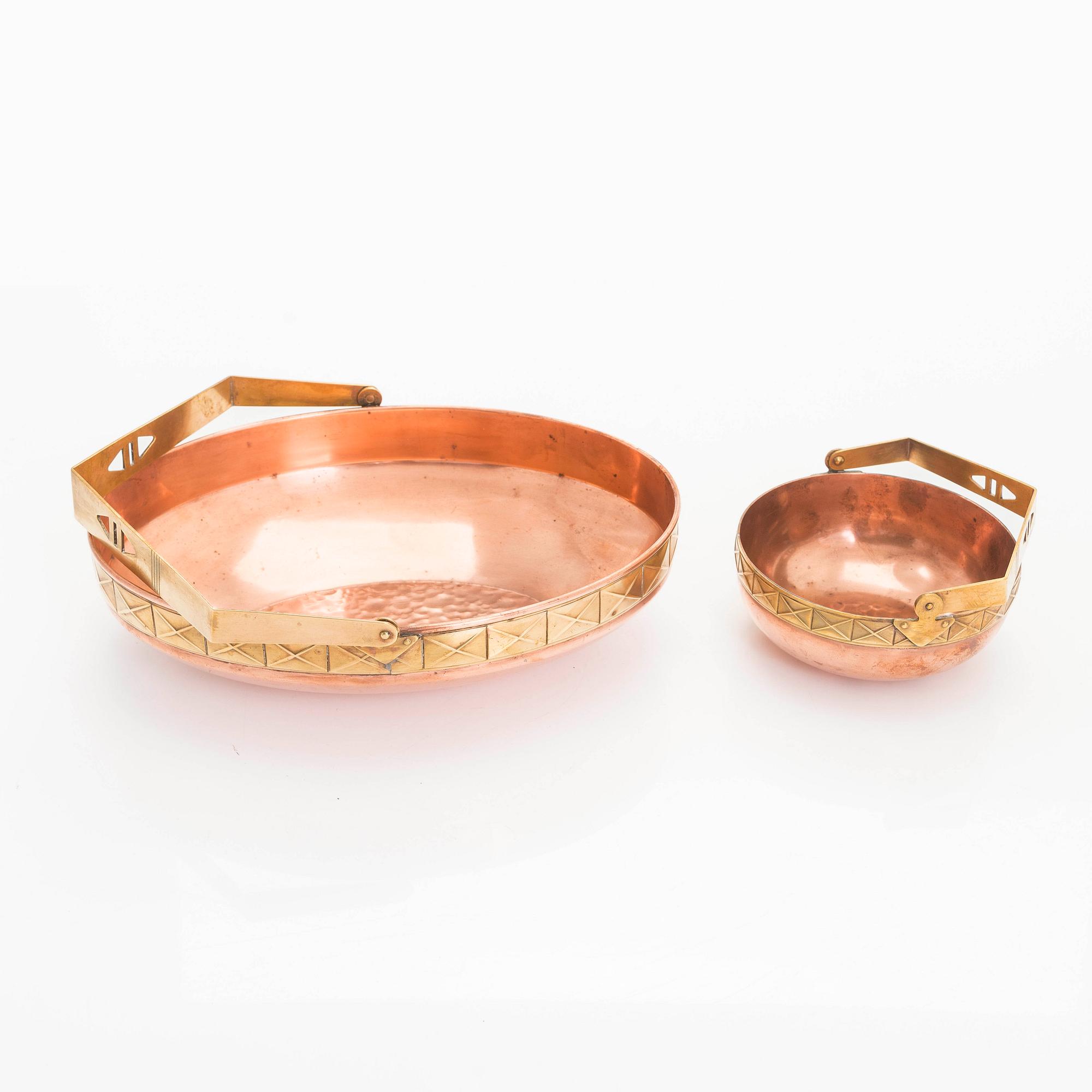 Serveringsset, 4 delar, tidigt 1900-tal.