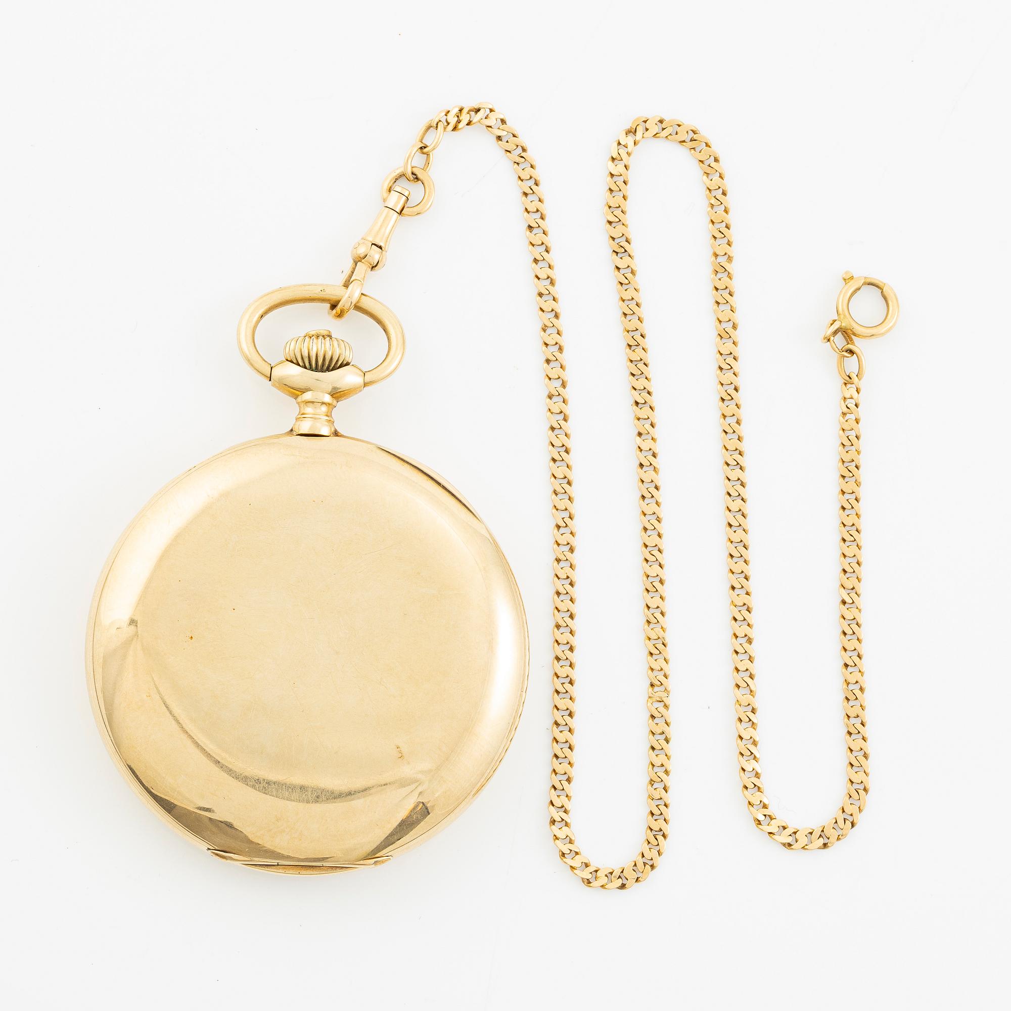 Ulysse Nardin, pocket watch, hunter, 52 mm.