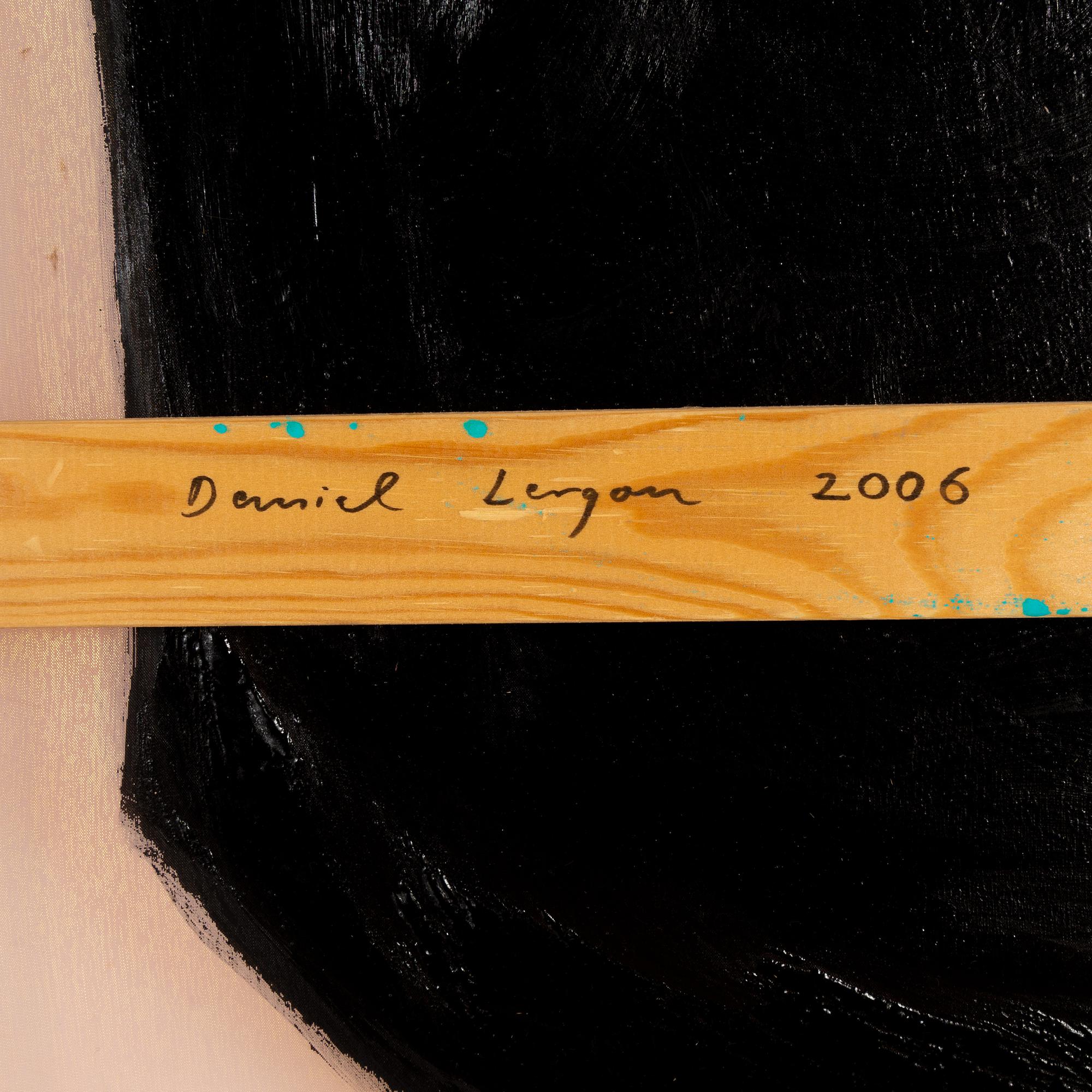 Daniel Lergon, signed and dated 2006 verso. Lacquer on copper fabric.