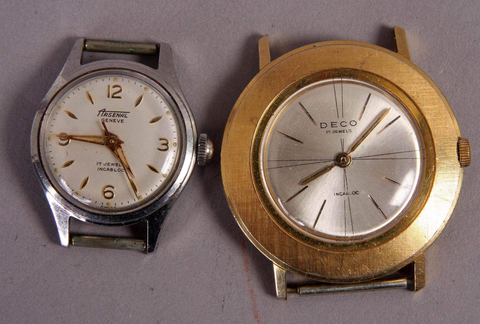 ARMBANDSUR, 9 st, bl a guldur.