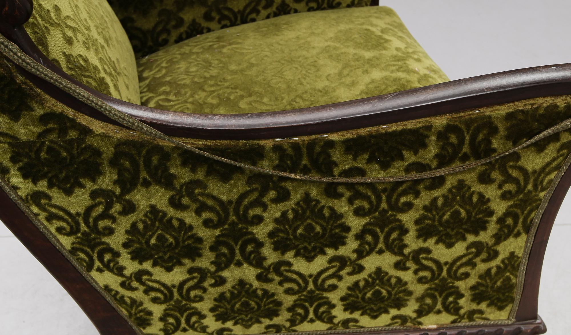 FÅTÖLJER, 1 par, 1900-talets första hälft.