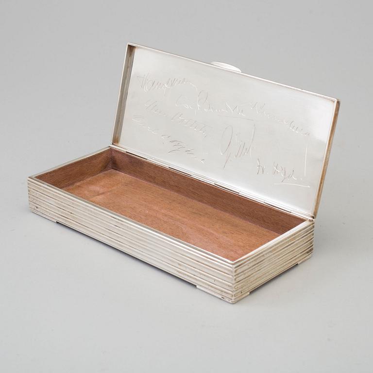 A 1950's Danish silver cigarettcase.