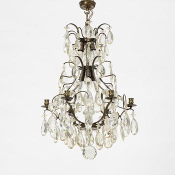 A Rococo style chandelier, first half of the 20th Century.