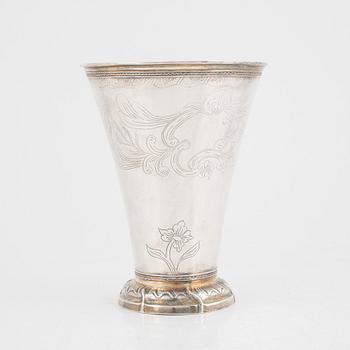 Carl Fahlberg, bägare, silver, Uppsala 1773.