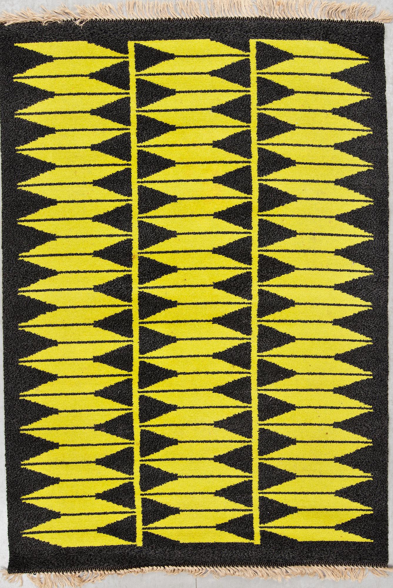 MATTA, flossa, "Kungsmattan", Tabergs Yllefabriks aktiebolag, 1900-talets andra hälft, ca 239 X 165 cm.