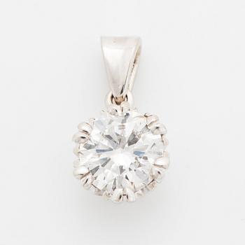 Brilliant-cut diamond pendant.