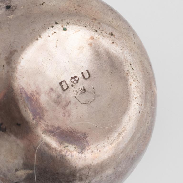 Parti silver, 5 delar, Sverige, 1700-1800-tal.