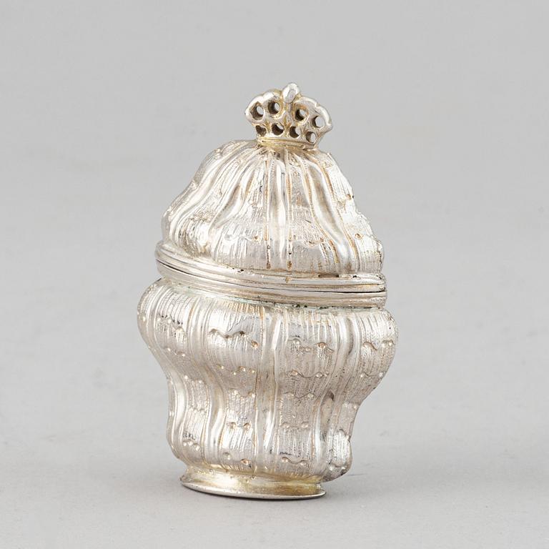 A danish silver box, Philip Gerhard Schenck,  Köpenhamn 1774-84.