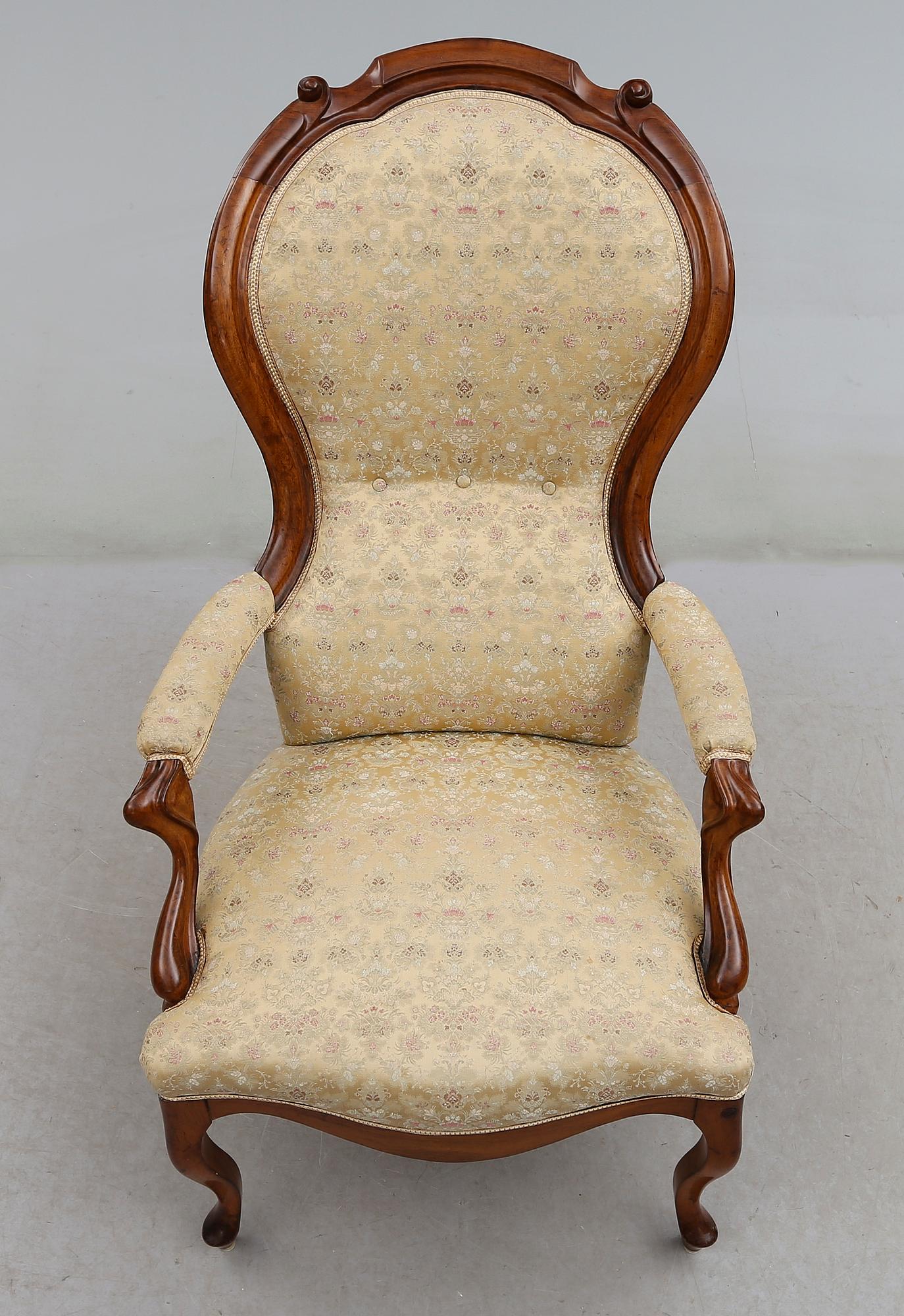 FÅTÖLJ, 1800-talets andra hälft.