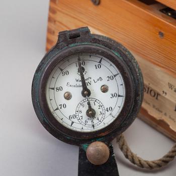 "Excelsior" IV Ship-log", brass, Walker's England, first half of the 20th century.
