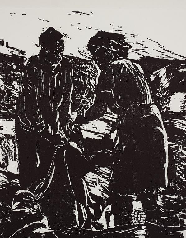 Lars Lerin, träsnitt, signerad 179/210.