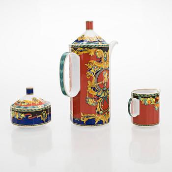 Versace, astiaston osia, posliinia, 9 kpl, "Le Roi Soleil" Rosenthal, 1990-luku.