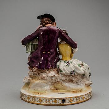 FIGURIN, porslin. Rudolstadt, 1900-tal.