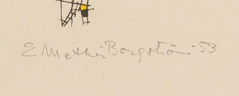 Ernst Mether-Borgström, Komposition.