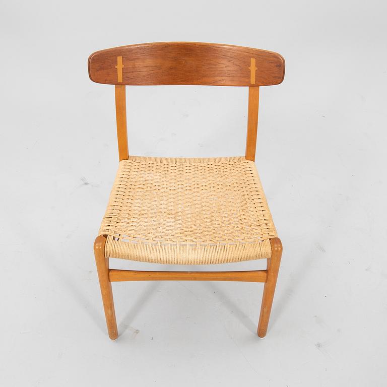 Hans J. Wegner, stol, "Spisestolen" CH-23, för Carl Hansen.