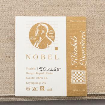 A linen table cloth, 'Nobel', Klässbols Linneväveri.