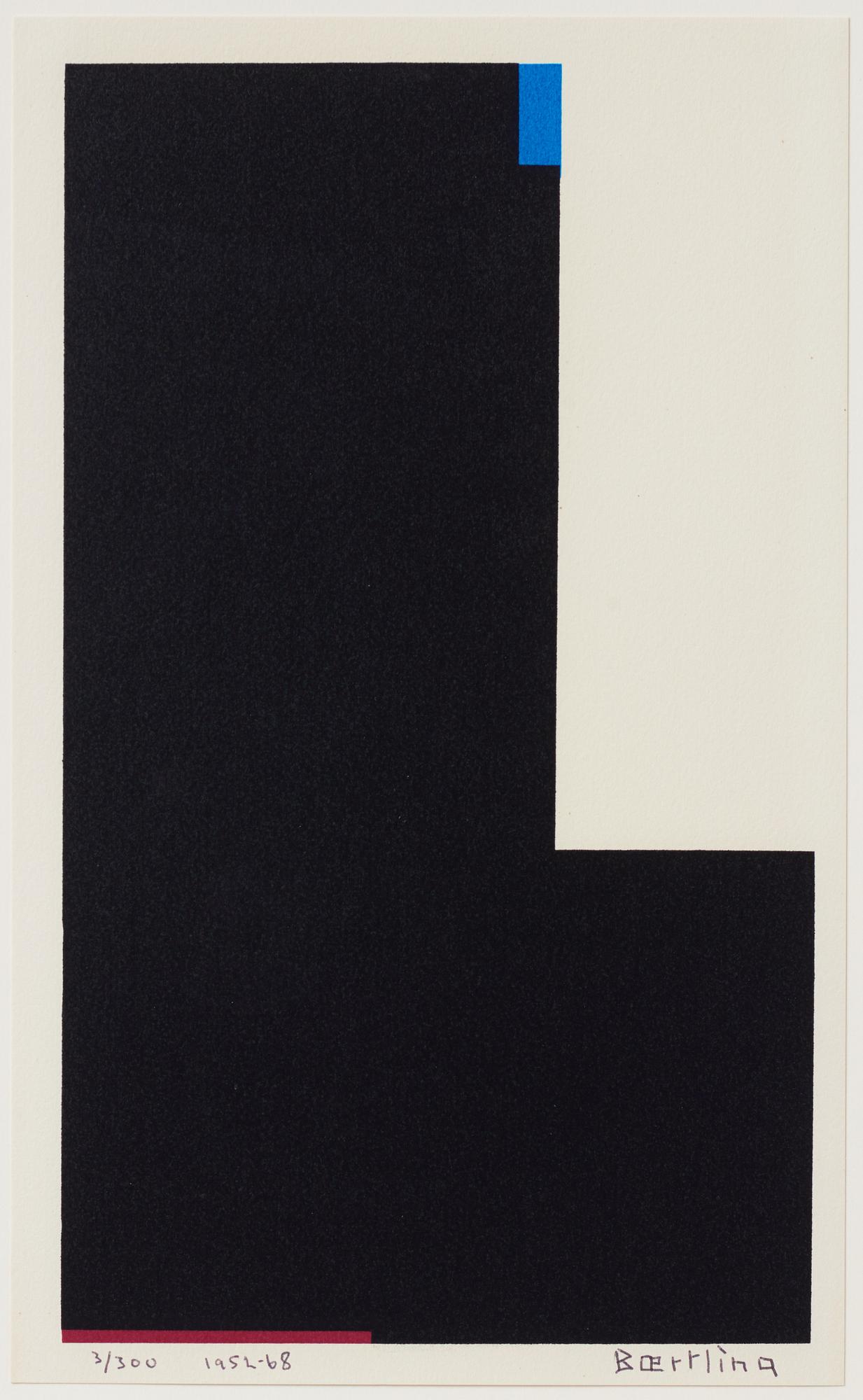 Olle Baertling, silkscreen in colours, 1952-68, signed 3/300.