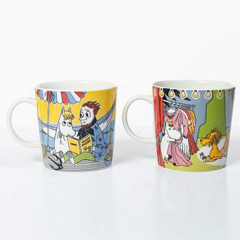 Arabia, 29 Moomin mugs, Finland.