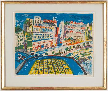 ANDERS FOGELIN, färglitografi. Signerad och numrerad 222/225 samt daterad 1976.