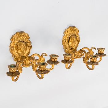 A pair of wall sconces from the last quarter of the 19th Century.