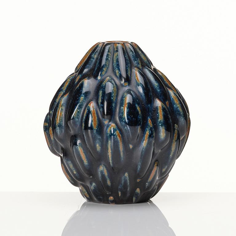 Axel Salto, a 'budding style' stoneware vase, Royal Copenhagen, Denmark, model 20897.