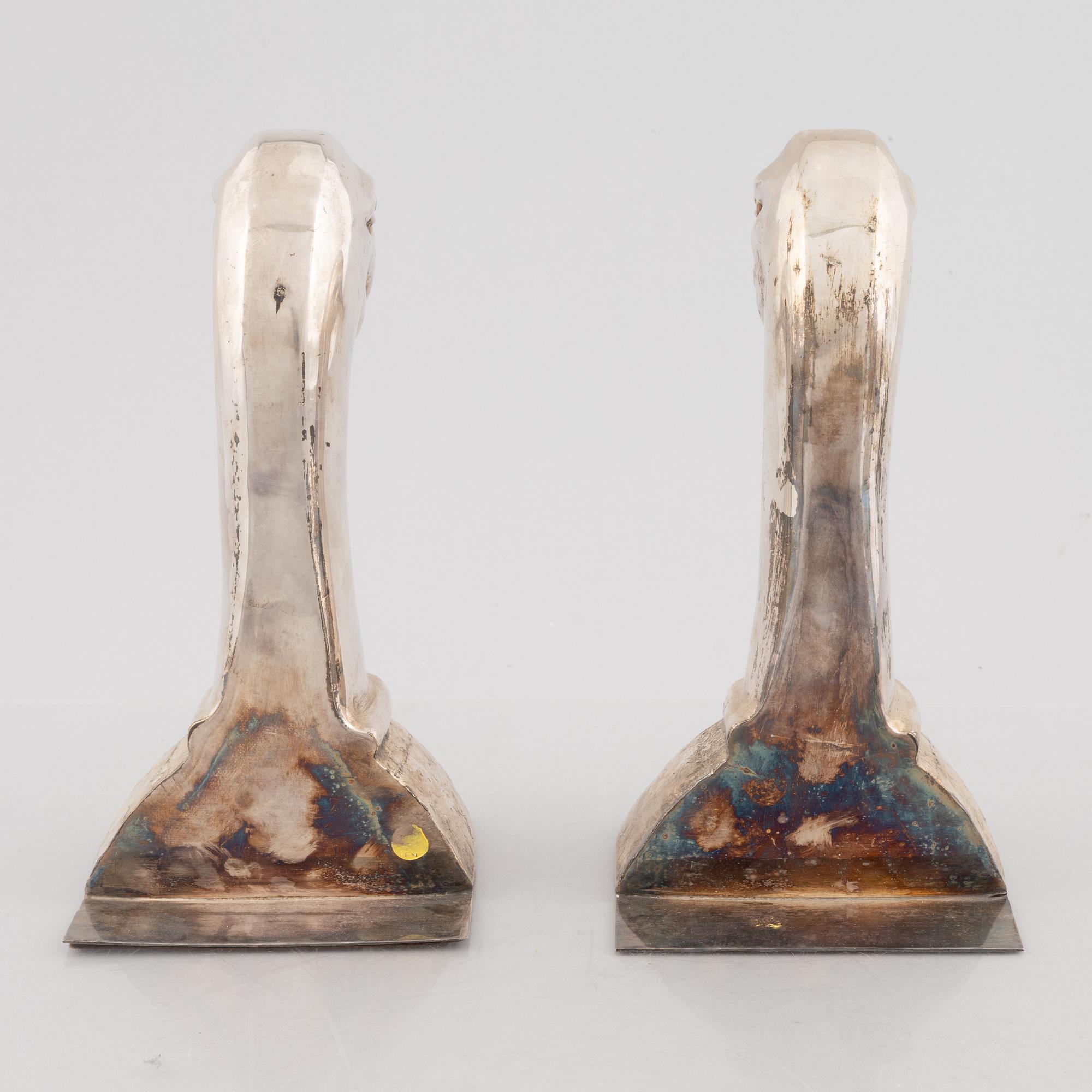 A pair of bookends, second half of the 20th Century.