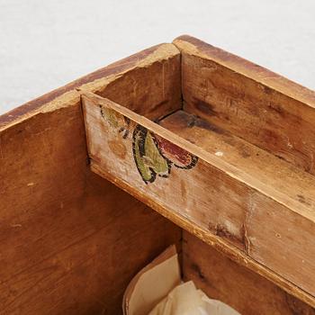 A painted chest, dated 1831.